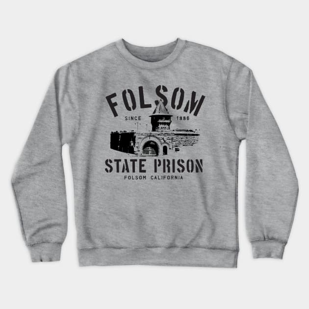 Folsom Prison Crewneck Sweatshirt by MindsparkCreative